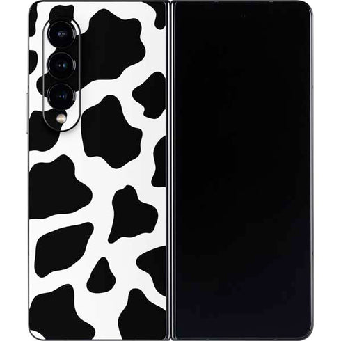Cow Pattern Animal Print Galaxy Z Fold4 5G Skin